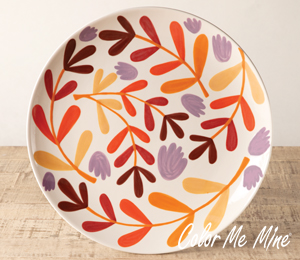 Boulder Fall Floral Charger