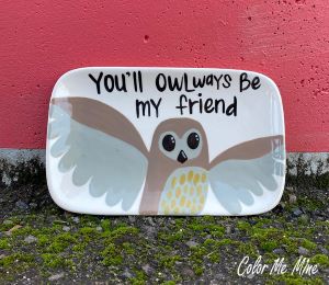 Boulder Owl Plate