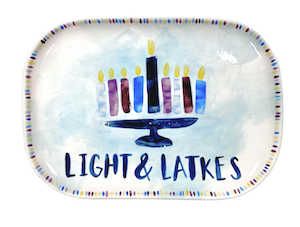 Boulder Hanukkah Light & Latkes Platter