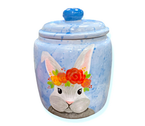 Boulder Watercolor Bunny Jar