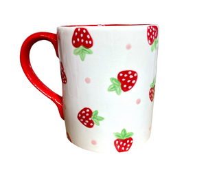 Boulder Strawberry Dot Mug