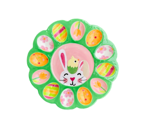 Boulder Easter Sherbet Egg Plate