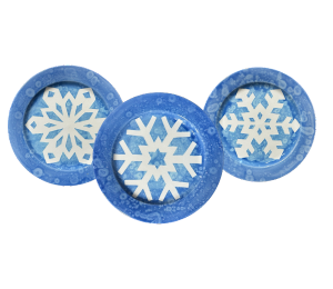 Boulder Paper Snowflake Plate